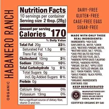 Tessemae's Organic Dressings Lovers Variety Pack, Keto Friendly, USDA Organic 10 oz. bottles (6-Pack)