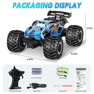 HENEROAR Remote Control Car with 2 Batteries for Kids