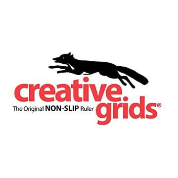 Creative Grids Stripology Squared Slotted Quilting Ruler – CGRGE2 – Made in USA, 14-1/2in x 17-3...