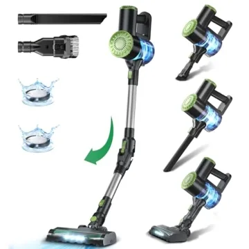 PrettyCare W400 Cordless Vacuum Cleaner - Lightweight & Powerful Suction