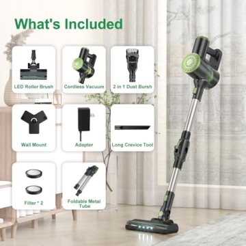 Lightweight Cordless Vacuum Cleaner | PrettyCare W400