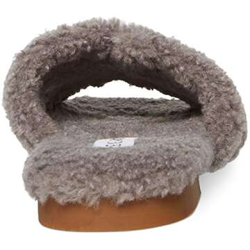 Steve Madden Women's Seek Slipper, Grey, 8