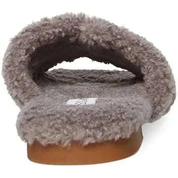 Steve Madden Women's Seek Slipper, Grey, 8