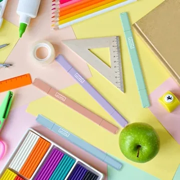 12 Pcs No Bleed Aesthetic Bible Highlighters and Pens