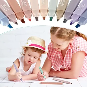 12 Pcs No Bleed Aesthetic Bible Highlighters and Pens