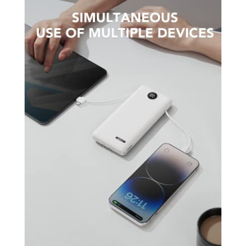 VRURC Portable Charger 10000mAh with USB C & Wall Plug