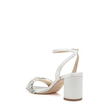 Badgley Mischka Clara Heeled Sandals in Blue Radiance