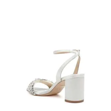 Badgley Mischka Clara Heeled Sandals in Blue Radiance
