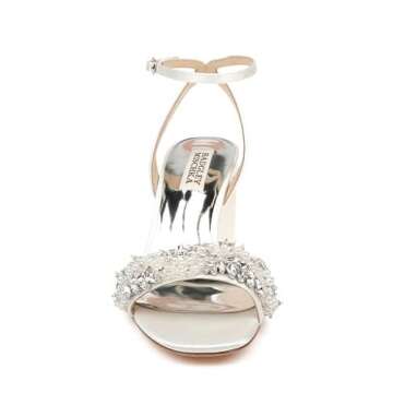 Badgley Mischka Clara Heeled Sandals in Blue Radiance