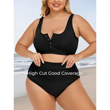 Summer Mae Plus Size Ribbed Bikini Set for Confident Women