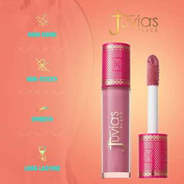 Juvia's Place Luscious Hydrating Non-Sticky Lip Gloss - Deep Peachy Beige Brown
