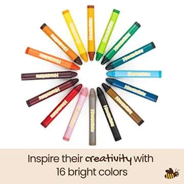 Honeysticks Beeswax Crayons - Non Toxic, Eco Friendly