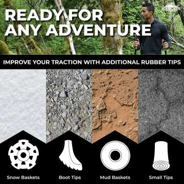 Lightweight Carbon Fiber Trekking Poles for Hiking