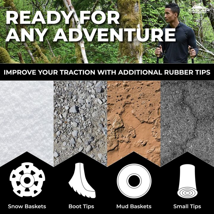 Lightweight Carbon Fiber Trekking Poles for Hiking