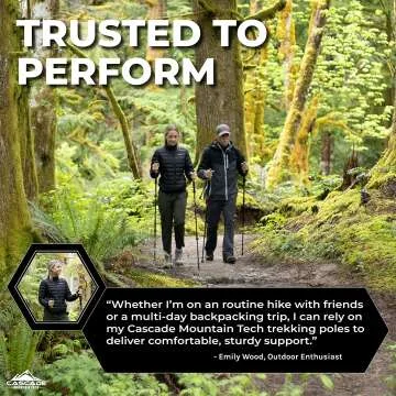 Lightweight Carbon Fiber Trekking Poles for Hiking