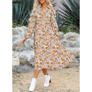 Elegant Plus Size V Neck Midi Dress for Spring Events