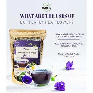 Butterfly Pea Flower 4 oz - Organic | Rich in Antioxidants | Holistic Depot