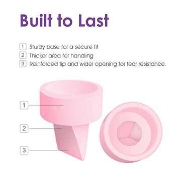 Maymom Duckbill Valves Compatible with Spectra Synergy Gold Spectra S1 Spectra S2 Spectra 9 Plus, Dew 350, Not Original Spectra Pump Parts Spectra S2 Accessories Replace Spectra Valve (Pink, 5ct)