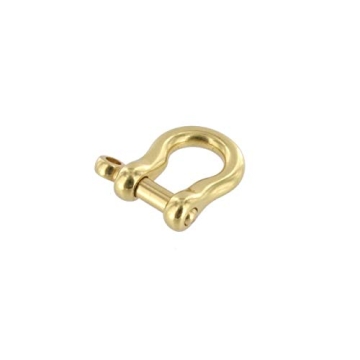 Natural Brass Shackle with Screw Pin for Crafting