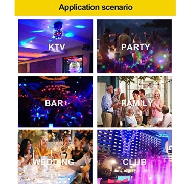 Colorful Rotating Magic Ball Light for Parties