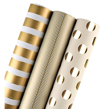 Elegant Gold Wrapping Paper Rolls for All Occasions