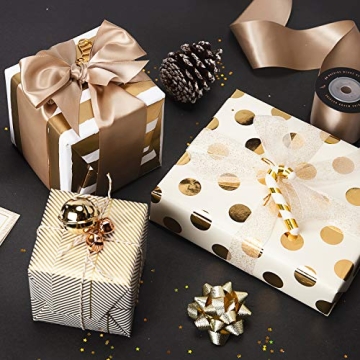 Elegant Gold Wrapping Paper Rolls for All Occasions