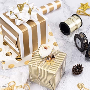 Elegant Gold Wrapping Paper Rolls for All Occasions
