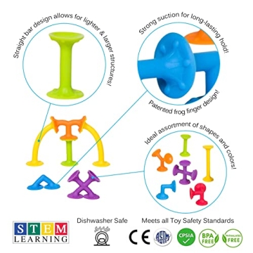 Froogly 25 Piece Suction Toys for Kids 3+ | Fun Playtime Adventure