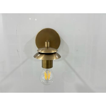 Nauticaz 1 Holder Wall Lamp in Raw Brass Finish for Elegant Home Decor
