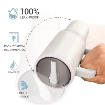 40 oz Tumbler with Handle and Flip Straw for Hydration