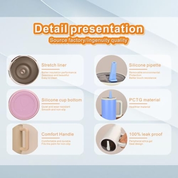 40 oz Tumbler with Handle and Flip Straw for Hydration