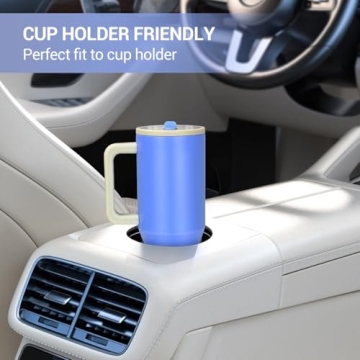 40 oz Tumbler with Handle and Flip Straw for Hydration