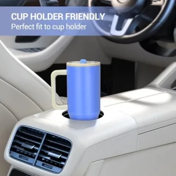 40 oz Tumbler with Handle and Flip Straw for Hydration