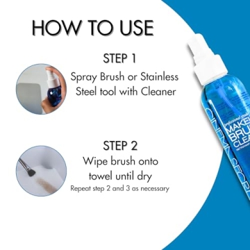 Cinema Secrets Brush Cleaner Spray - Effortless Brush Care in Vanilla
