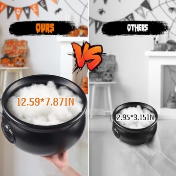 Large Witch Cauldron with Lights for Halloween Decorations