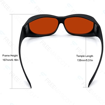 FreeMascot OD 6+ Laser Safety Glasses for Blue Lasers