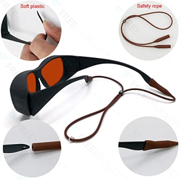 FreeMascot OD 6+ Laser Safety Glasses for Blue Lasers