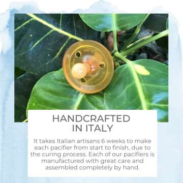 Natural Rubber Newborn Pacifier - Shorter Nipple Design