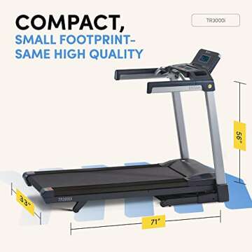 LifeSpan Fitness Foldable Treadmill with Touchscreen Display, Walking Jogging Running