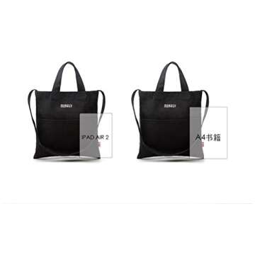 Canvas Tote Bag Hanbag Girl Women Crossbody Shoulder Bag Fashion Tote Bag Messenger Bag Blue