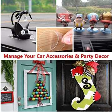 SGT Double Sided Tape Adhesive Mounting Picture Hanging Strip DIY Heavy Duty Decoration Tape, Super Sticky Paste Item for Car/Poster/Picture/Carpet/Indoor/Outdoor 1.2in Width x 9.8ft Length (2T)