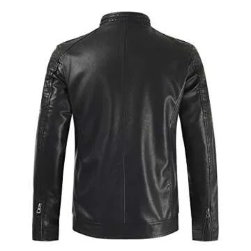 Stylish FONMA Men's Winter Leather Jacket for Casual Wear
