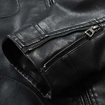 Stylish FONMA Men's Winter Leather Jacket for Casual Wear