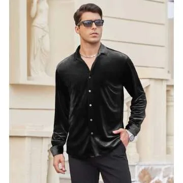 Luxury Velvet Shirt for Men - Elegant & Comfy Style