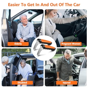 Kaiedos 3-in-1 Car Door Handle for Elderly Safety Support