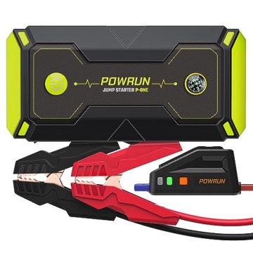 Powrun P-ONE Jump Starter, 2000A Portable Jump Box - Car Jump Starter Battery Pack for up to 8.0L Ga...