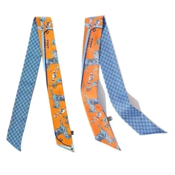 COtheSumay 100% Mulberry Silk Scarf Set - Versatile & Stylish 2 Pcs