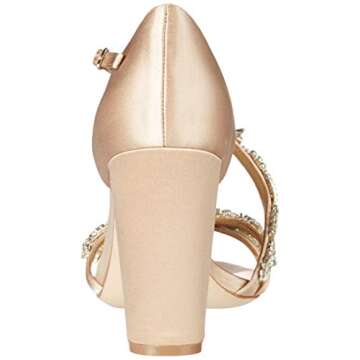 Badgley Mischka Omega Heeled Sandal - Luxe Latte Satin