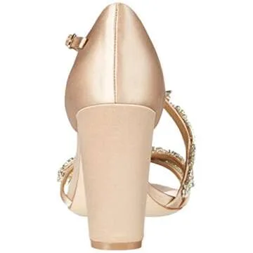 Badgley Mischka Omega Heeled Sandal - Luxe Latte Satin