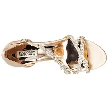Badgley Mischka Omega Heeled Sandal - Luxe Latte Satin
